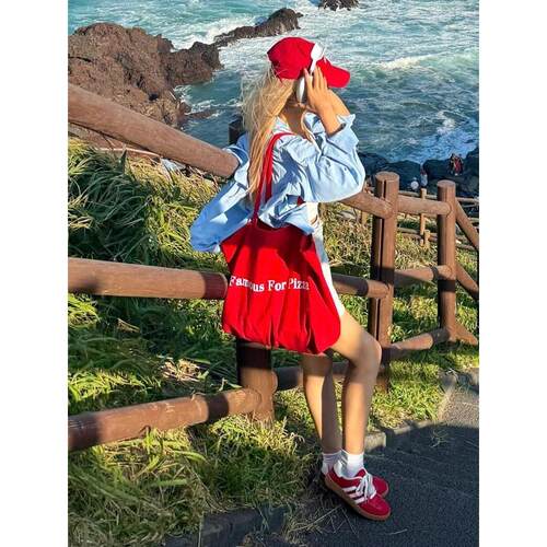 慵懒风大容量托特包早八通勤包包
