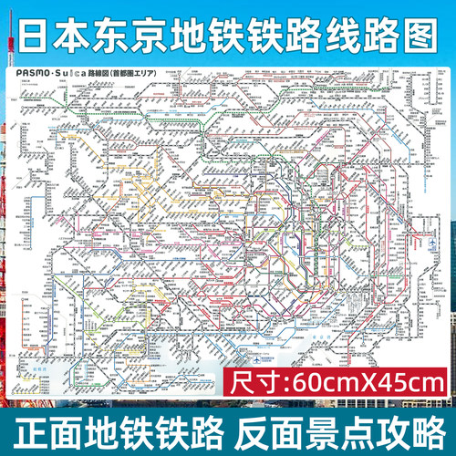 日本东京地铁铁路自助旅游线路图