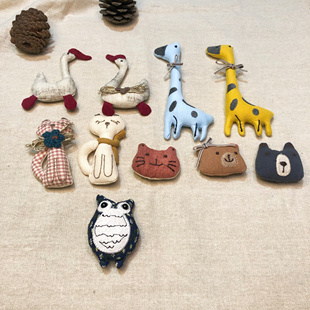 满18元包邮手工制作胸针森系棉麻布艺百搭少女创意文艺服装配件