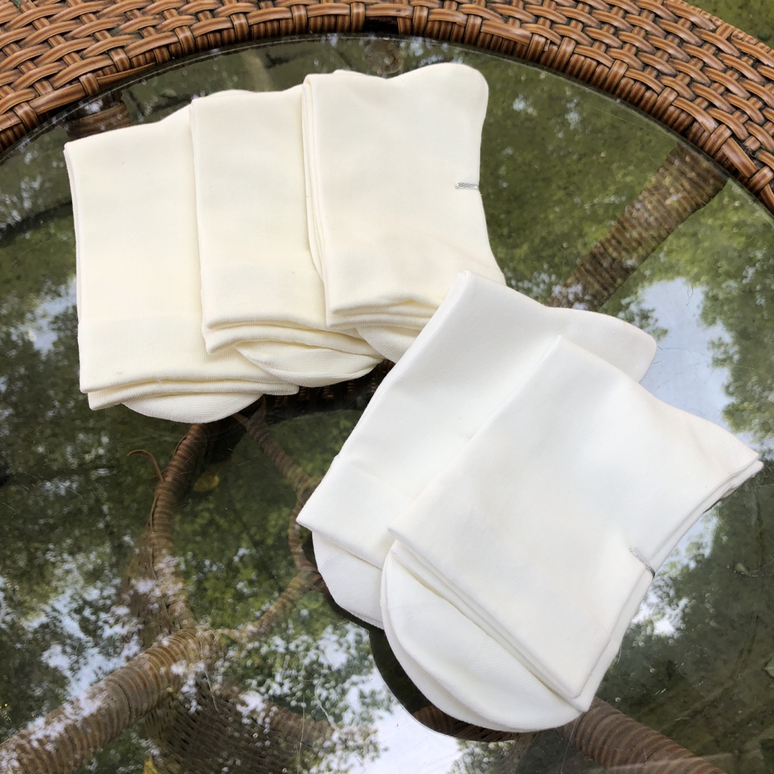 满5双包邮 纯棉白色袜子男袜女袜休闲袜短袜运动袜纯色袜手工缝头