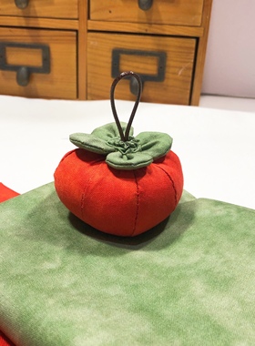 手工DIY布艺柿子材料包套装 棉麻布料事事如意柿子 钥匙圈包挂件
