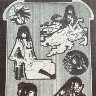 奇怪猫clamp壹原侑子xxxHOLiC周边谷子手机电脑咕卡吧唧装饰贴纸