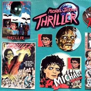 奇怪猫迈克杰克逊古早thriller颤栗周边谷子装饰手机手帐痛贴纸