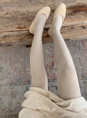 后花园| 晚晚龙心同款秋冬温柔燕麦莫兰迪色保暖加绒张元英打底袜