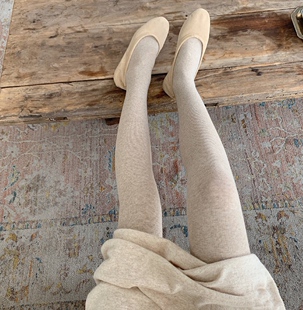 英打底袜 春秋温柔燕麦莫兰迪色保暖加绒张元 后花园 晚晚龙心同款