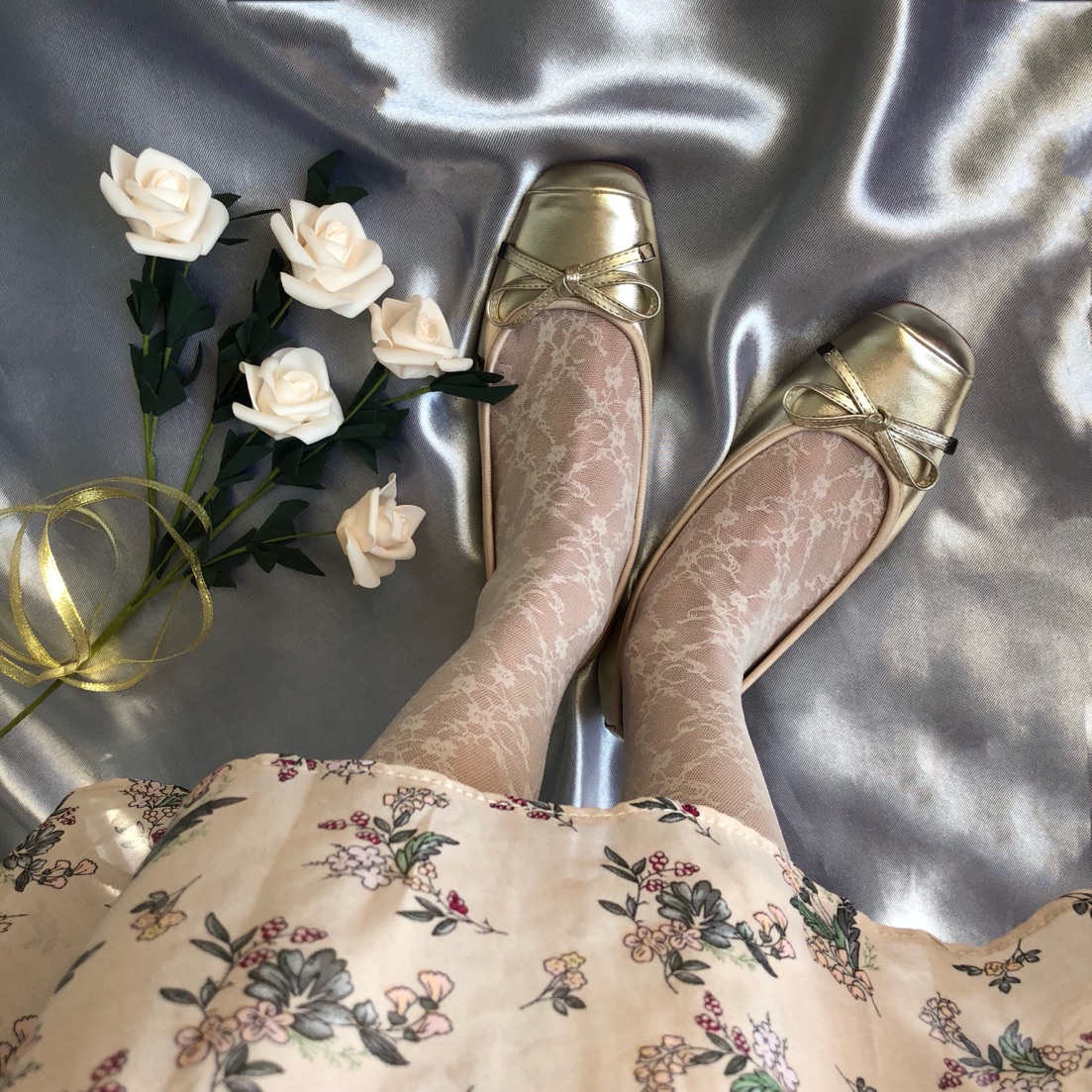 芭蕾舞复古方头浅口平底单鞋