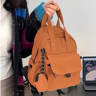 轻便乖巧小双肩包可手提小款 书包大学生简约小众背包妈咪包通勤包