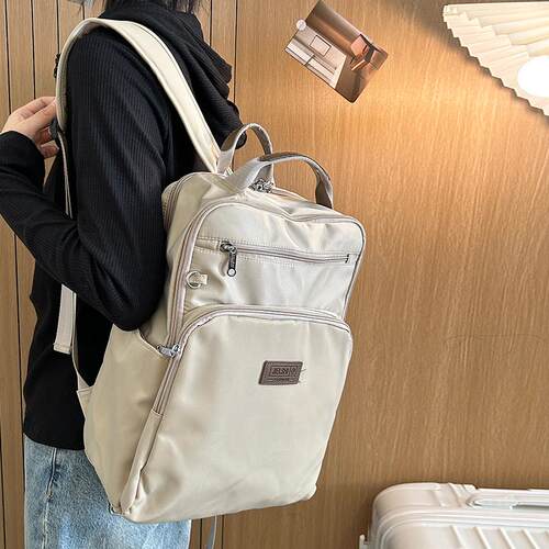 新品小众16寸电脑上班通勤双肩包出游大容量背包防水牛津布书包
