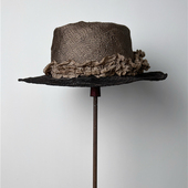 小众风格 禾创社植物染双拼色夏季 草帽夏季 高级感穿搭女性帽饰礼帽