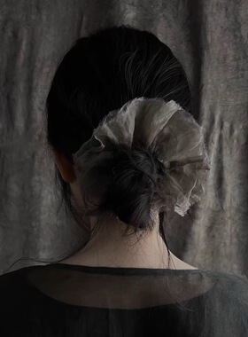 禾创社 自制手作 真丝绡植物染发圈