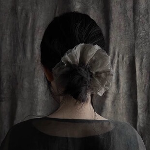 禾创社 真丝绡植物染发圈 自制手作