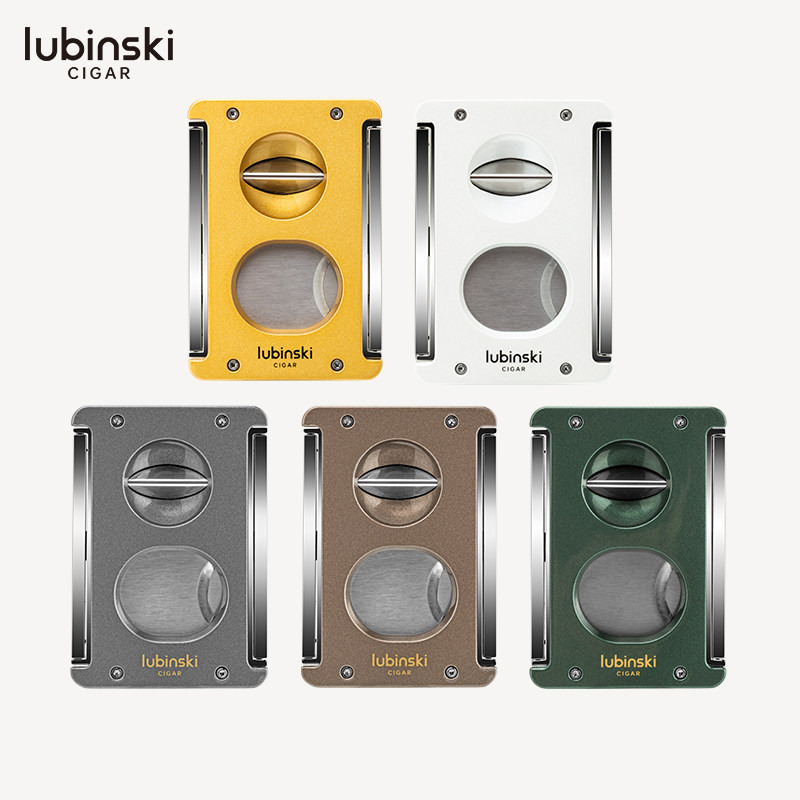 Lubinski鲁宾斯基雪茄剪多功能V形平剪开孔器四合一金属雪茄剪钳图片