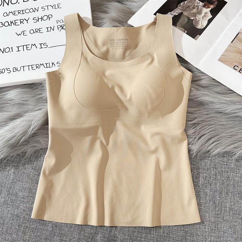 女士保暖背心免穿文胸