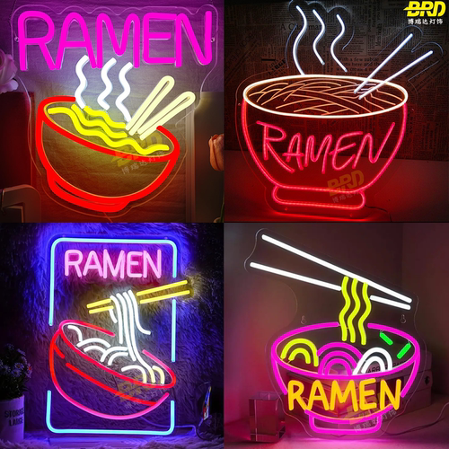 拉面泡面霓虹灯日式装饰灯