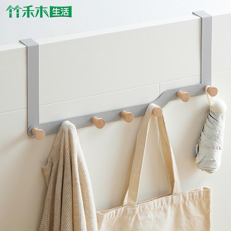 门后挂衣架卧室打孔墙壁无痕收纳