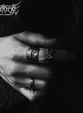 颓废元素暗黑先锋戒指小众设计师