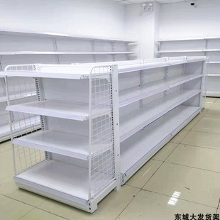 超市货架置物架展示架便利店商店小卖部零食店单面双面洞洞板货架