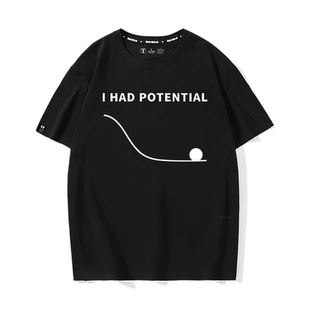 电影同款挽救计划瑞恩高斯林I Had Potential周边短袖t恤全棉衣服