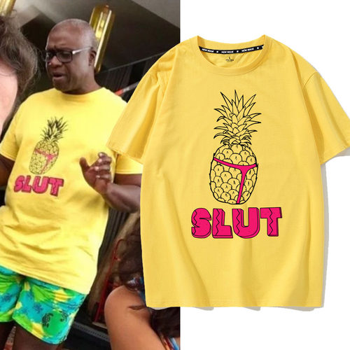 Captain Holt神烦警探B99美剧同款菠萝slut短袖T恤男夏季纯棉儿童