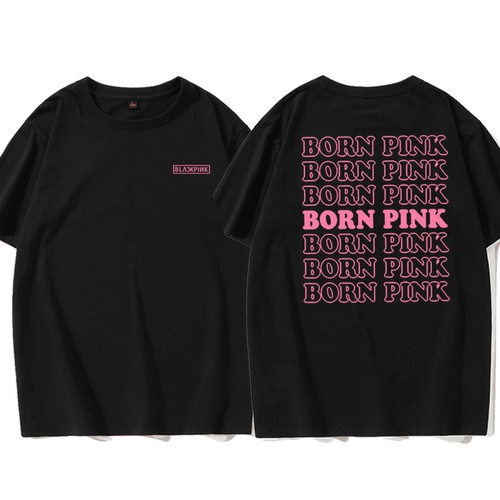 blackpink 2026演唱会粉锤周边应援宽松同款衣服t恤打歌服演出服