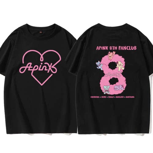 Apink 8th Fanclub2026演唱会PINK CHRISTMAS同款短袖T恤男女周边