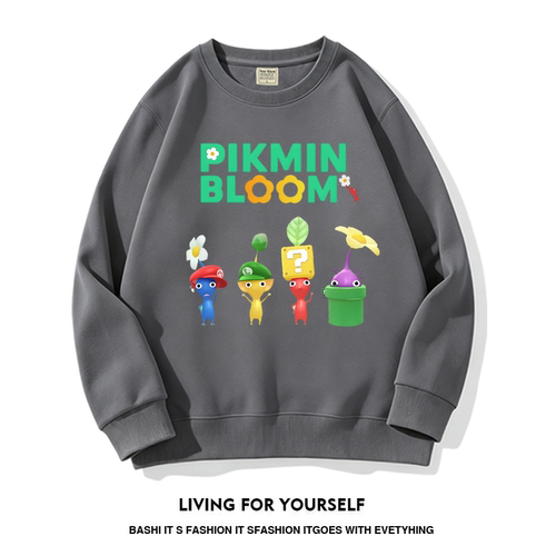 皮克敏PIKMIN4动漫周边卫衣男女儿童2026新款秋季可爱休闲百搭服