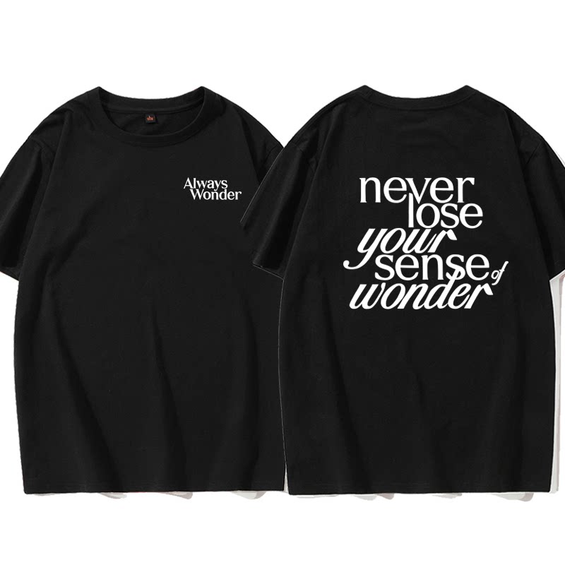 我们的秘密Lingorm邝玲玲同款宽松短袖T恤女Always Wonder上衣服图片