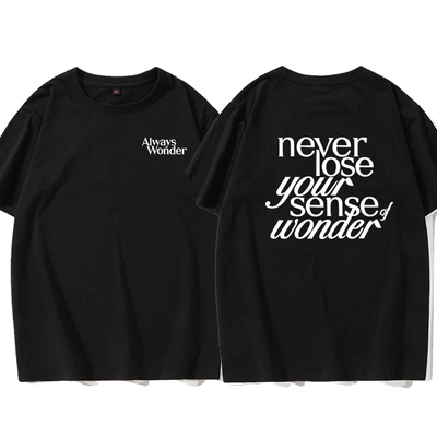 我们的秘密Lingorm邝玲玲同款宽松短袖T恤女Always Wonder上衣服