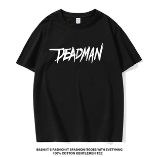 蔡徐坤同款衣服2026演唱会Deadman短袖T恤周边男女装宽松应援衣服
