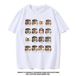 newjeans姜海粼hanni otter同款水獭痛衣周边短袖T恤女2026应援服