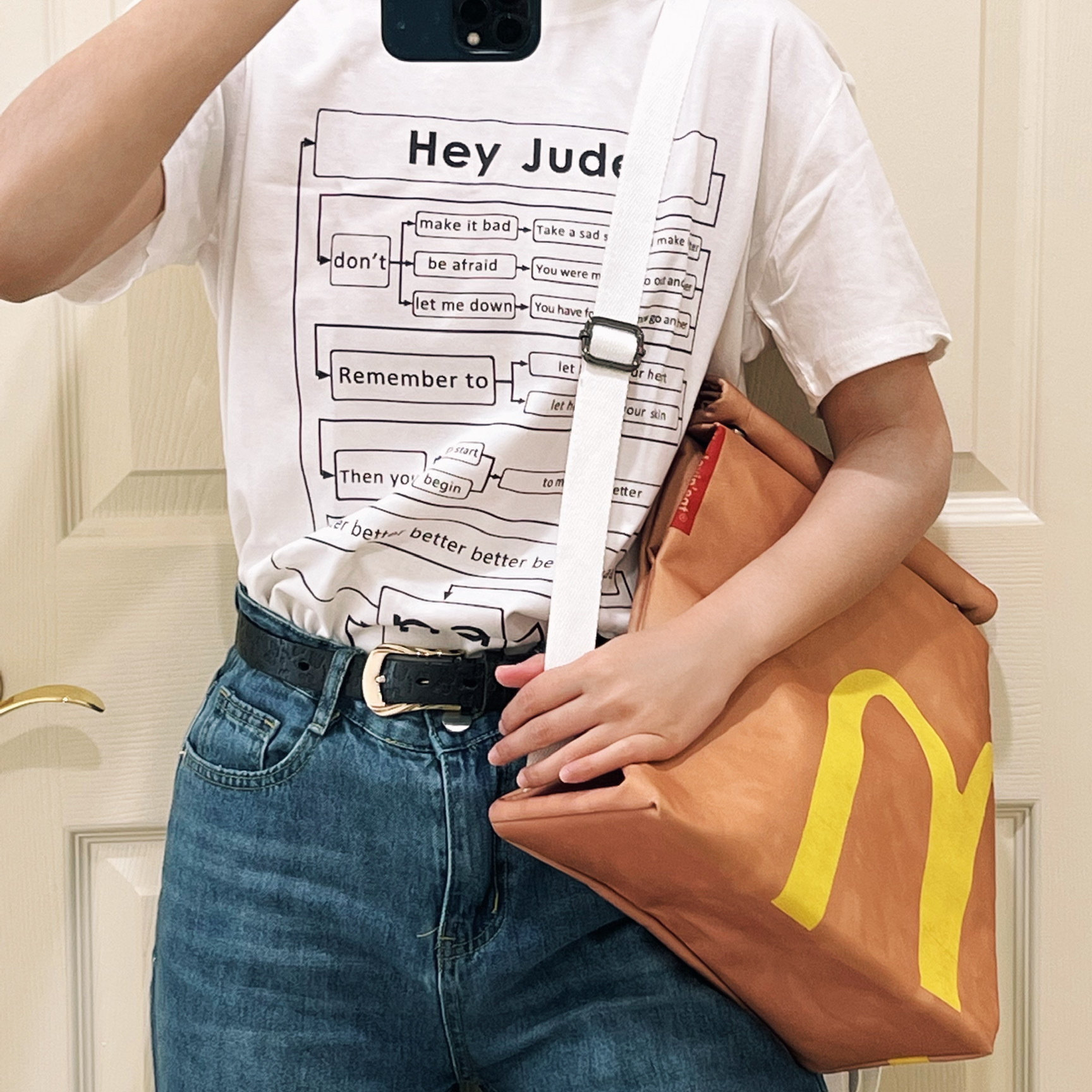 摇滚乐队披头士Hey Jude周边短袖t恤宽松休闲金属嘻哈孙燕姿应援 - 实物图