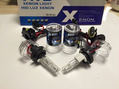 泰众Z300 SR7改装远光H15氙气大灯H15途锐途安氙气灯泡高尔夫7HID