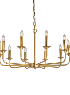 澳洲SAA极简风吊灯别墅酒店工程个性定制简美铜灯客厅餐厅书房灯