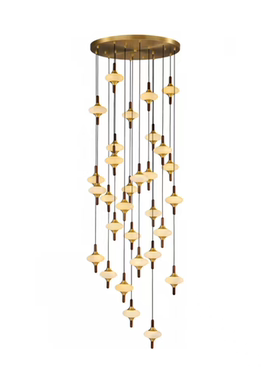 新款新中式客厅吊灯创意简约轻奢大气卧室书房灯高档酒店茶楼过道