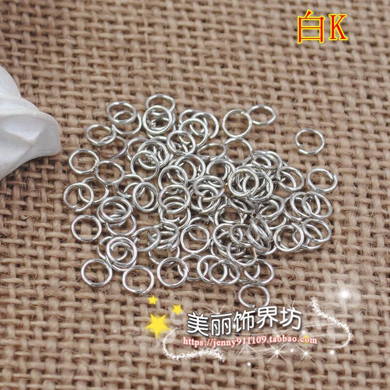 DIY 수제 보석 소재 액세서리 오픈 링 오픈 링 철 반지 작은 원형 서클 링크 링 액세서리 쥬얼리