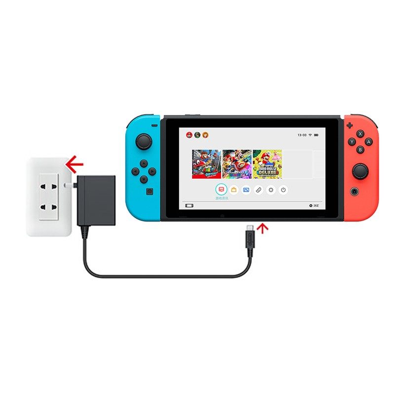 SWITCH  충전기 NS 베이스 전원 어댑터 충전 케이블 LITE  충전기 일본어 버전