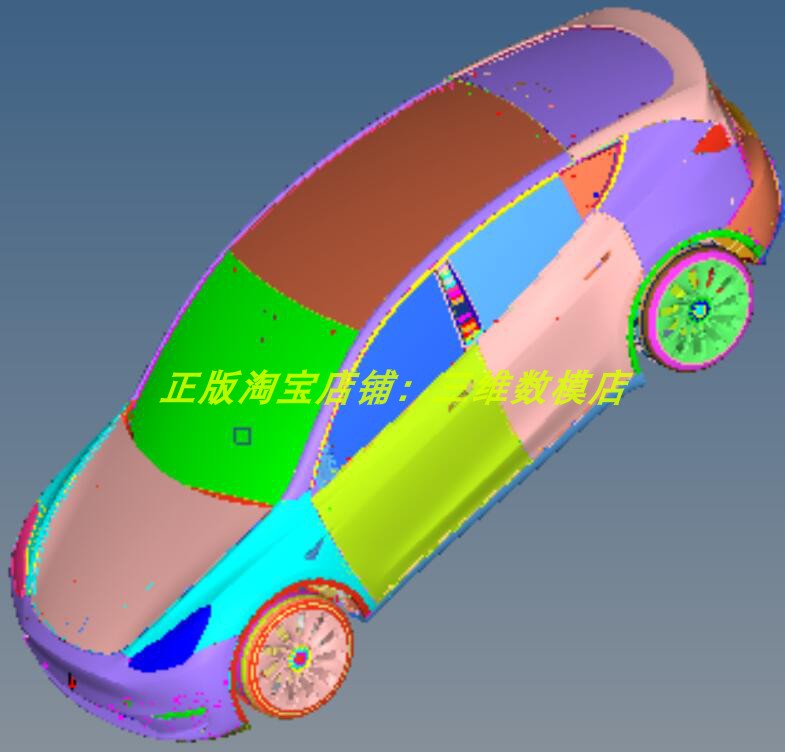 特斯拉Model Y整车碰撞仿真分析K文件Tesla三维CAE模型Lsdyna网格