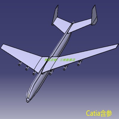 喷气式飞机客机Catia含参建模步骤3D三维几何数模型外观实体造型