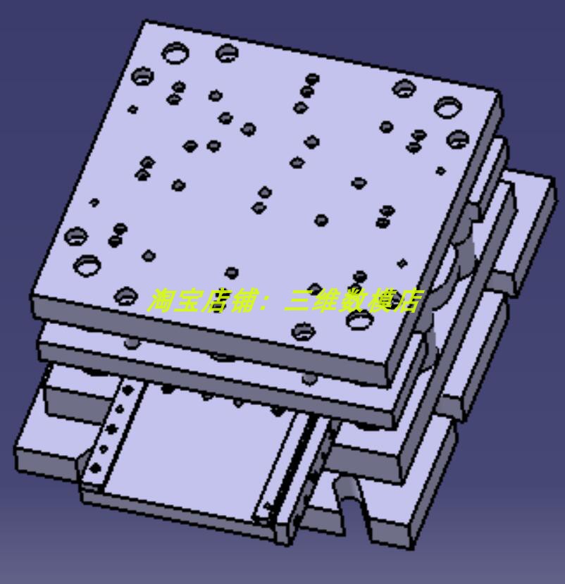 零件级进模具3D三维几何数模型生产线stp格式流水线工厂产线冲压