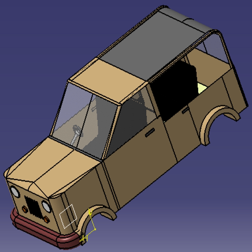越野车汽车卡车身catia曲面造型3d三维几何数模型外观座椅建模stp