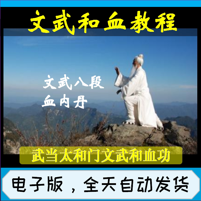 文武和血功视频教程文武八段和血内丹气功家武当派太和门南派秘法