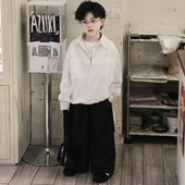 ·极简假两件白色衬衫 春季 小小公子哥 Jimmy妈童装