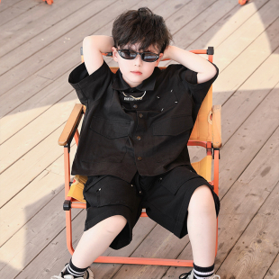 私服穿搭 衬衫 夏季 英文扣带短袖 ·吉米自留款 Jimmy妈童装