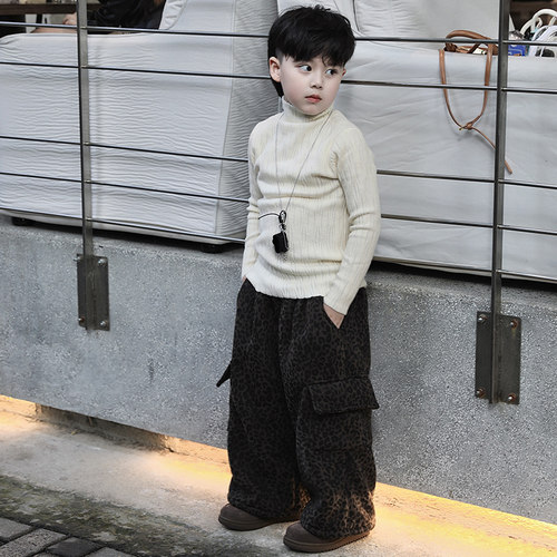 Jimmy妈童装【万能搭配王】秋冬新款儿童修身百搭中领针织打底衫
