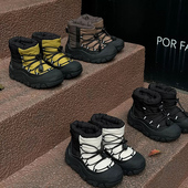 Jimmy妈童装 儿童加绒加厚防水雪地靴户外滑雪鞋 冬日战靴 冬季