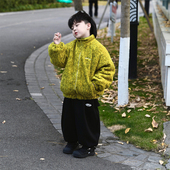 Jimmy妈童装 儿童背后刺绣毛绒绒夹棉外套 新款 绿野仙踪 冬季