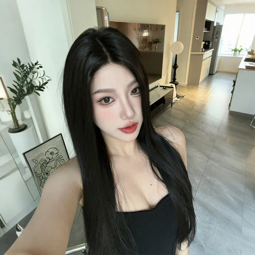 《天生女主》假发女全头套日常黑长直发无痕隐形层次气质中分韩系