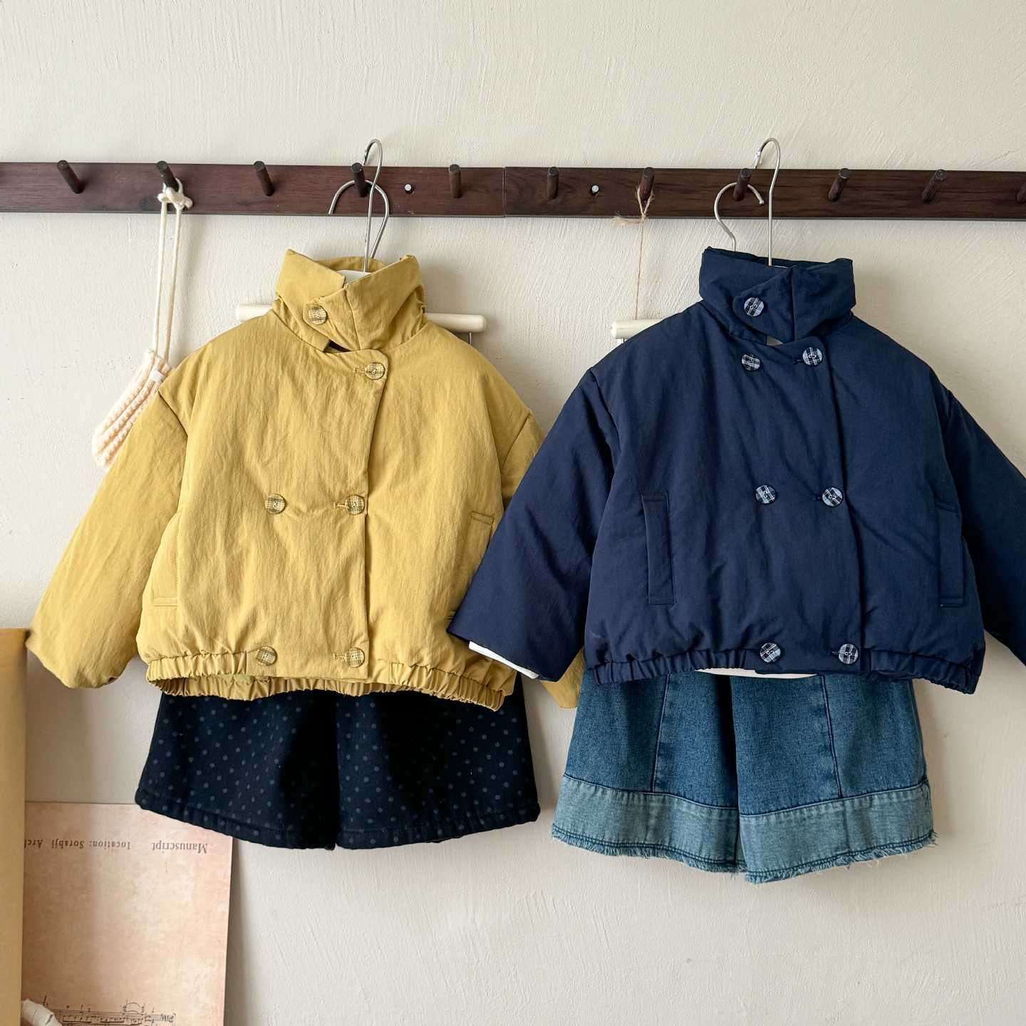 童羽绒服2025冬季新款韩版女童小立领羽绒服儿童保暖防寒外套莱抱