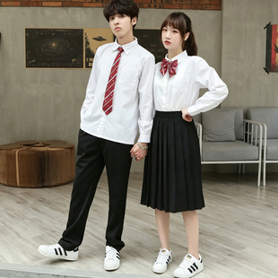 班服学院风演出服韩版初高中生学生装绣花潮网红校服女生毕业裙子