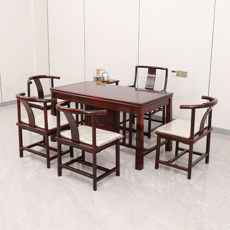 红木茶桌印尼黑酸枝干泡茶台阔叶黄檀简约茶桌国标红木茶台椅组合,住宅家具,红木茶桌/茶台,淘宝优惠券,粉丝福利购,淘宝优惠卷